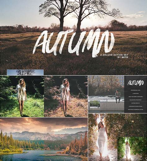 Autumn actions set | Free download | Free photoshop actions, Photoshop actions, Photo stock images
