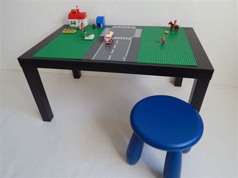 Large Lego® Table 30x20 Green With Road Way Lego® By Kidfusion