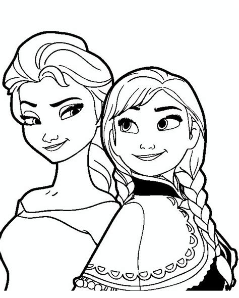 Elsa I Anna Kolorowanka Disegno Di Elsa Di Frozen Da Colorare Porn