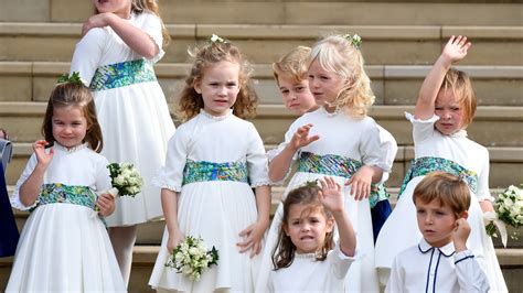 Princess Charlotte Takes A Tumble At Princess Eugenies Royal Wedding Fox News