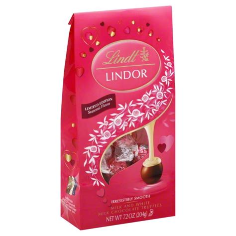 Lindt Lindor Assorted White And Milk Chocolate Truffles