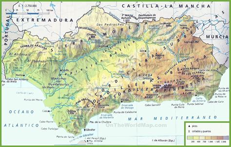 Cartina Andalusia Spagna Cartina Geografica Mondo Images