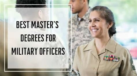 Best Masters Degrees For Military Officers