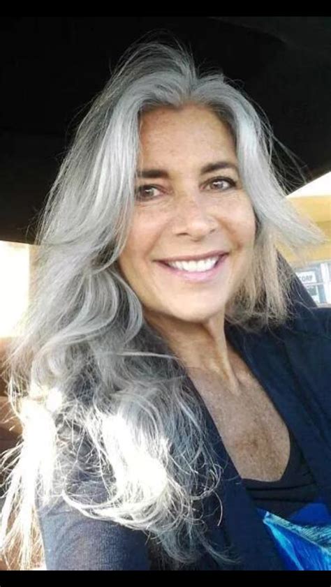 Silver Grey Hair Long Gray Hair Silver Fox Pelo Color Plata Silver