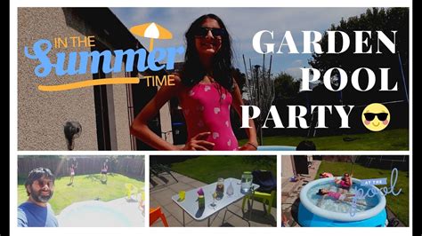 Lockdown Fun Garden Pool Party 🤽‍♀️ Youtube