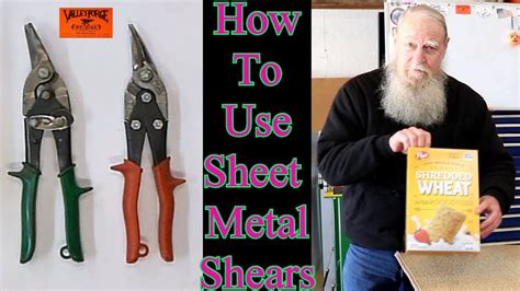 How To Use Sheet Metal Shears Youtube