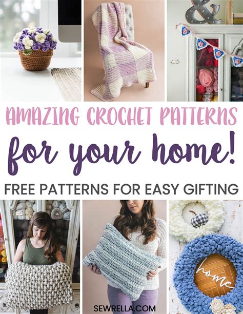 10 Free Crochet Home Decor Patterns Sewrella