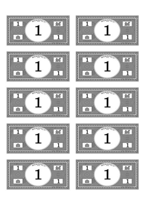 Monopoly Money Money Template Printable Play Money In 2023 Money