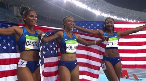 Team Usa Incredibly Sweeps Gold Silver And Bronze Medals In 100m Hurdles