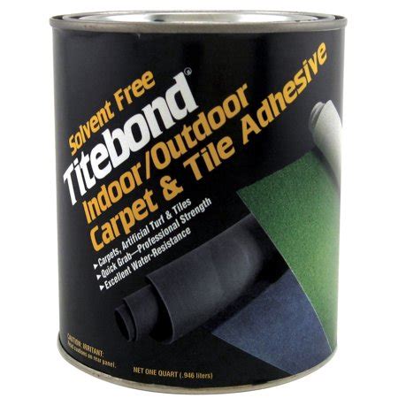 Installing indoor outdoor carpet in sun rooms and outdoor areas is a very popular choice among homeowners. Titebond 5145 1 Quart Solvent Free Indoor & Outdoor Carpet ...