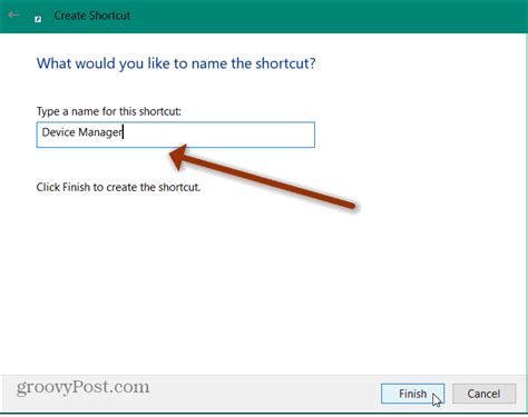 How To Create A Shortcut To Device Manager On Windows 10