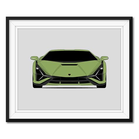 Description Poster Print Of The Lamborghini Sianthis Print Will Look