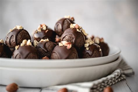 Chocolate Hazelnut Brownie Truffles Vegan Paleo Fullheart Nutrition