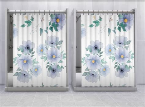 Mod The Sims Floral Parenthood Shower Curtain