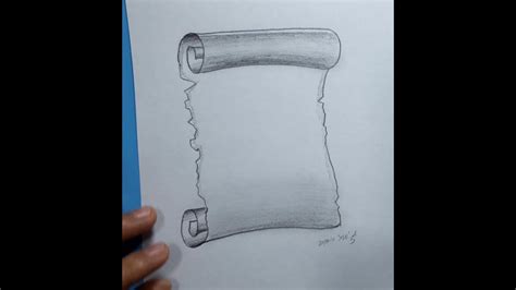 Cómo Dibujar Un Pergamino How To Draw A Scroll Youtube