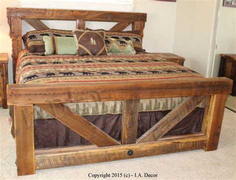 Timber Frame Trestle Bed Rustic Bed Big Timber Bed Queen Etsy Australia