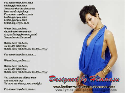 Lyrics Wallpapers Rihanna Where Have You Been