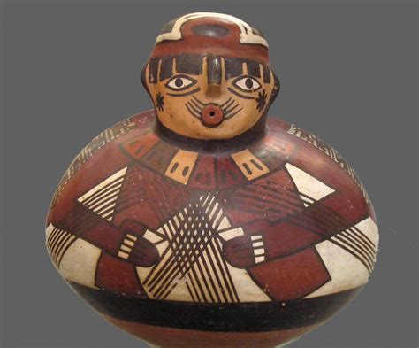 Nazca Fisherman Vessel Nazca South Coast Peru Painted Ceramic 300 500