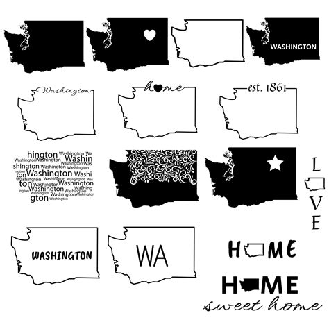 Washington State Svg Masterbundles