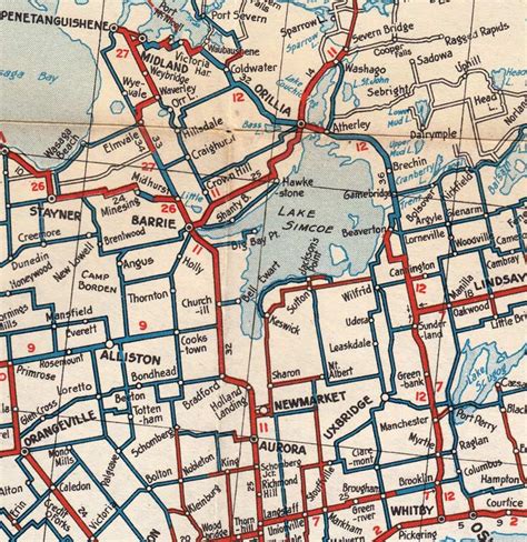 Ontario Highway 12 Route Map The Kings Highways Of Ontario