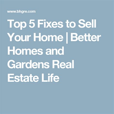 Top 5 Fixes To Sell Your Home Better Homes And Gardens Real Estate