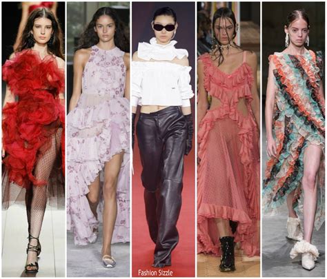 Spring 2018 Runway Fashion Trend Ruffles And Frills Fashionsizzle