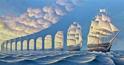 25 Mind Twisting Optical Illusion Paintings By Rob Gonsalves Illusion