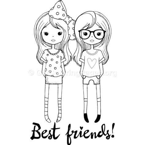 Little Best Friends Coloring Page Download Print Or Color Online For Free
