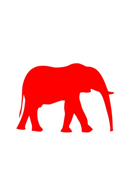 Red Elephant Clip Art At Vector Clip Art Online Royalty