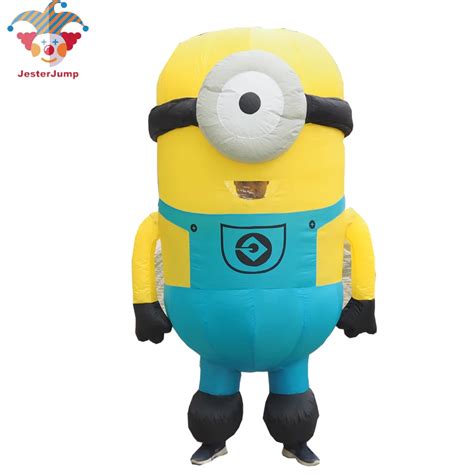 Adult Official Despicable Me Minion Stuart Inflatable Costume Lupon