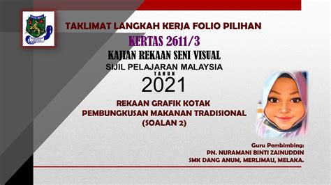 Contoh Kerja Kursus Seni Folio Pembungkusan