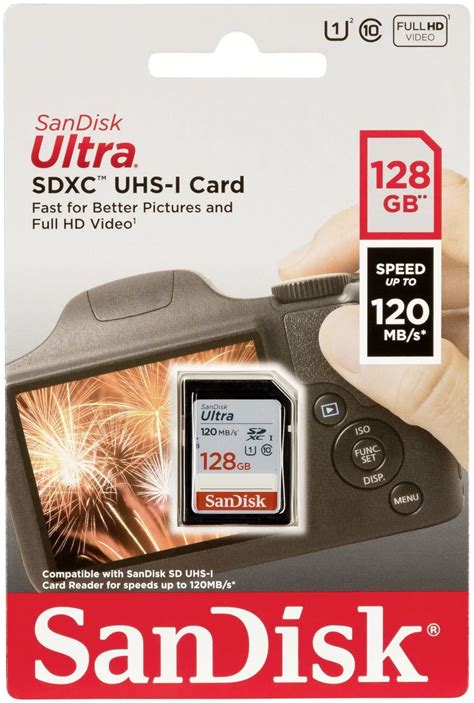 Sandisk Ultra Sdxc Uhs I Sdsdun4 128g Gn6in 128gb Sd Sdhc Sdxc