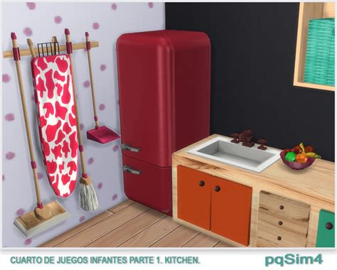 Sims 4 Ccs The Best Kids Kitchen By Pqsim4