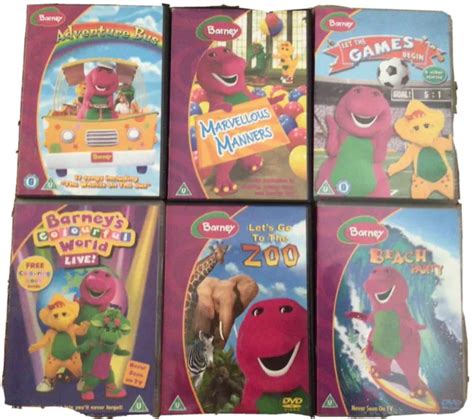 Barney The Dinosaur Set Of 6 Dvds 372 Picclick