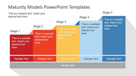 Flat Maturity Models Powerpoint Template Slidemodel
