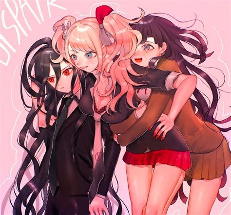 Enoshima Junko Tsumiki Mikan And Kamukura Izuru Danganronpa And 1 More Drawn By Renli