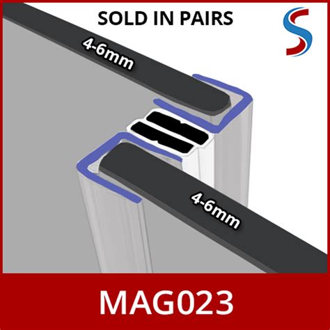 Magnetic Shower Seal Strips Vertical Shower Door Screen Enclosure 2m Pairs Ebay