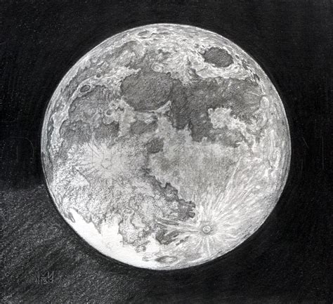How To Draw The Moon, Step by Step, Drawing Guide, by finalprodigy