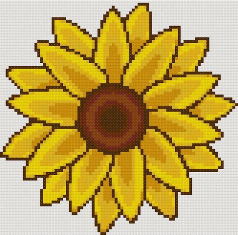 You can switch out the colors of the pots to fit any decor. Cross Stitch Mania: Free Sun Flower Cross Stitch