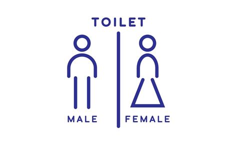 Male And Female Toilet Sign Icon Vector Illustration Par Hoeda80