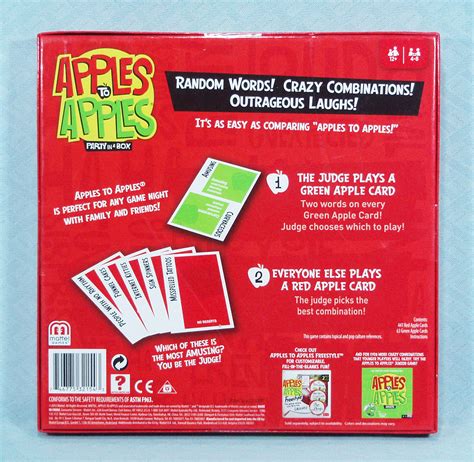 Apples To Apples Party In A Box Game Mattel Games 2015 Nib