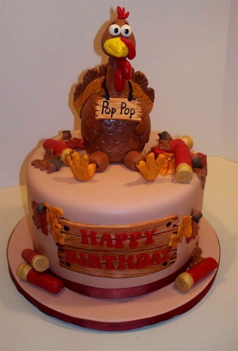 Make turkey the star of dessert table﻿ with easy thanksgiving cake pops. Turkey Hunter's Cake This was ordered for a 70 yr old turkey hunting grandfather. Fondant and ...