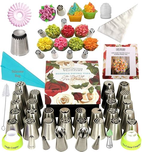 Buy K S Artisan Russian Piping Tips Deluxe Cake Decorating Supplies