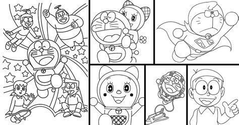 21 Gambar Mewarnai Doraemon Untuk Anak Anak Edukasi Riset
