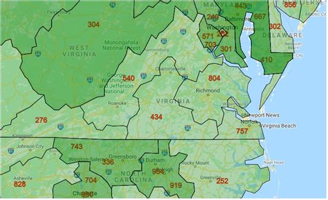 Map Virginia Area Codes Get Latest Map Update