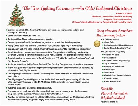 Idyllwilds 57th Annual Christmas Tree Lighting Ceremony November 25