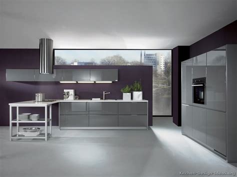 In addition to looking chic and trendy, gray floors set the tone of a cool, contemporary home. Pictures of Kitchens - Modern - Gray Kitchen Cabinets