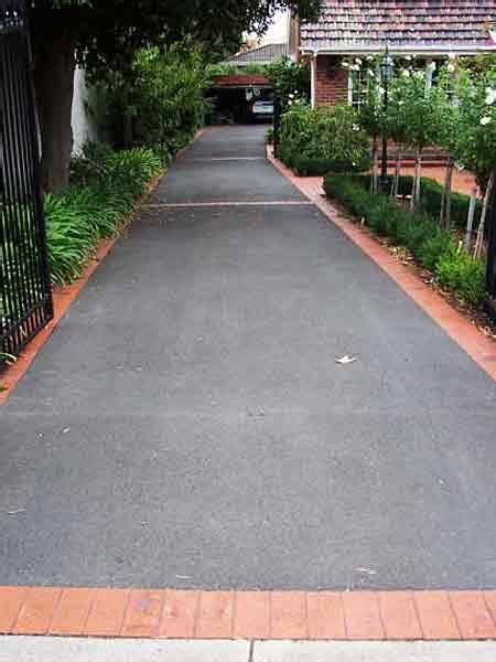 Driveway edging secures the pavers in place and creates a perimeter about 7 deep and 7 wide. driveway | Asphalt driveway, Driveway landscaping ...