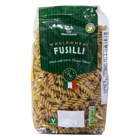 Morrisons Whole Wheat Fusilli 500g Online At Best Price Pasta Lulu