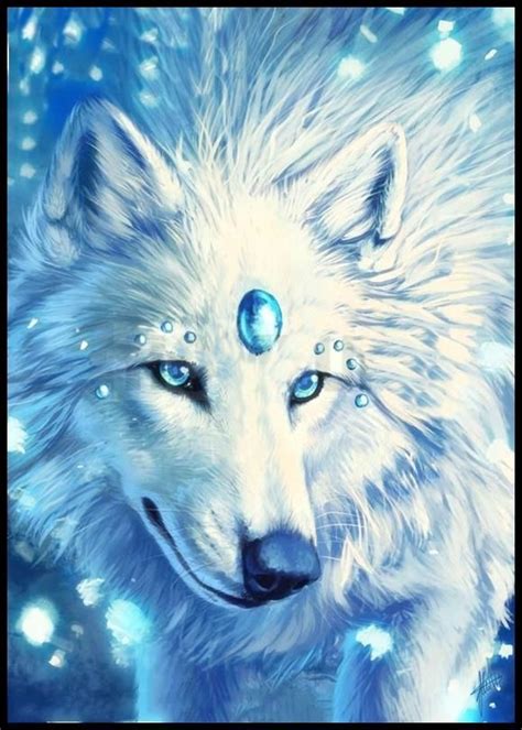 White Wolf Anime Art White Wolf 3 Fantasy Wolf Creature Art Mythical
